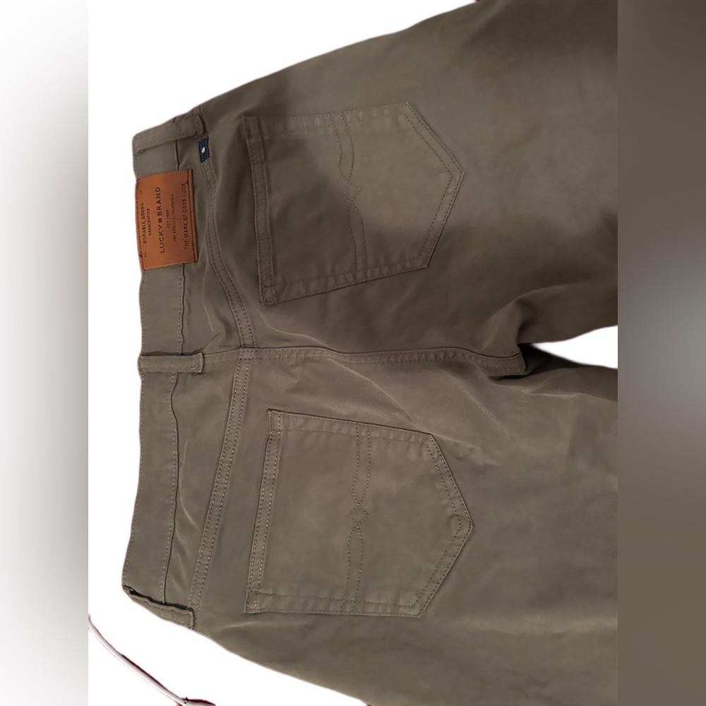 Olive Green Lucky Brand Slim Pants Size 30x32 - Picture 3 of 4